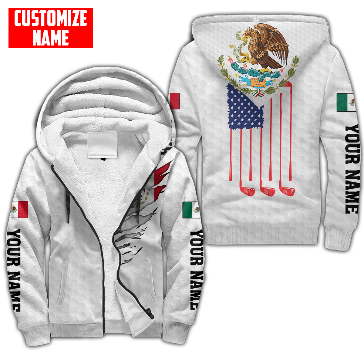 Persionalized Mexico 3D All Over Printed Unisex Shirts