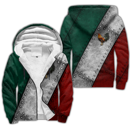 Mexico Rooster 3D All Over Printed Unisex Hoodie