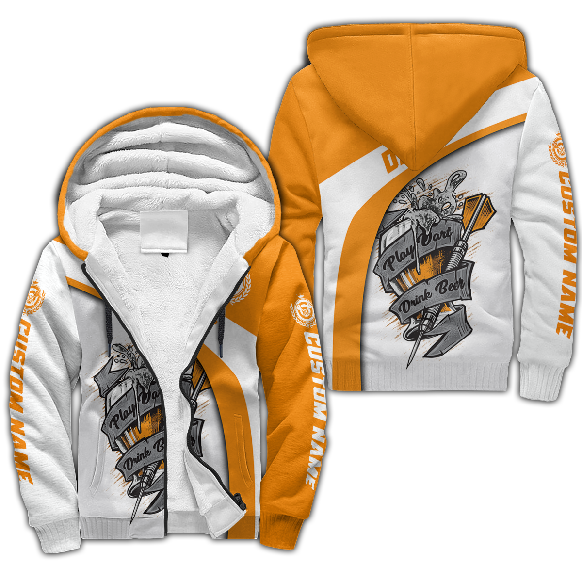 Darts Player No9 Personalized Name 3D Printed Personalized Unisex Hoodie ML