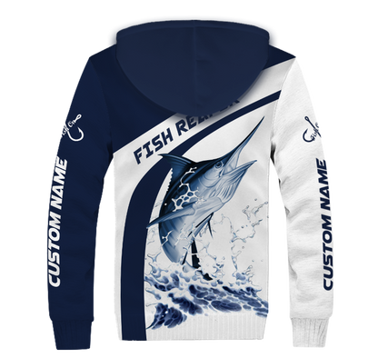 Custom name Marlin fishing design 3d print shirts (special sleeves)