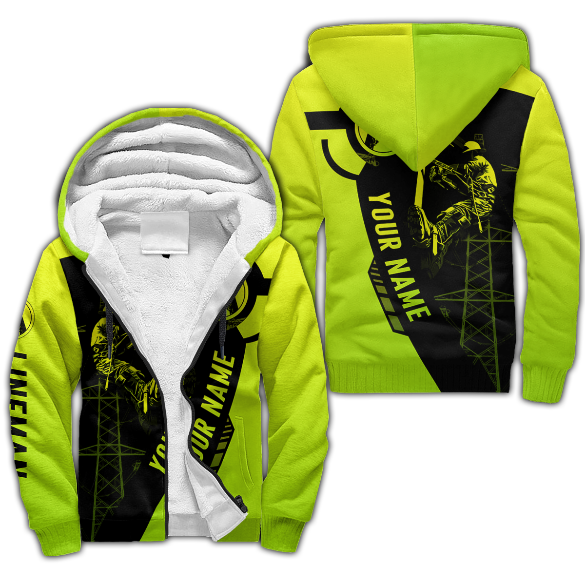Electrician And Lineman Personalized Safety 3D All Over Printed Premium Unisex Hoodie ML