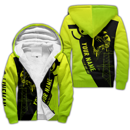 Electrician And Lineman Personalized Safety 3D All Over Printed Premium Unisex Hoodie ML