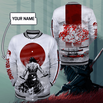 Customize Name Samurai Tattoo Japan 3D All Over Printed Unisex Shirt