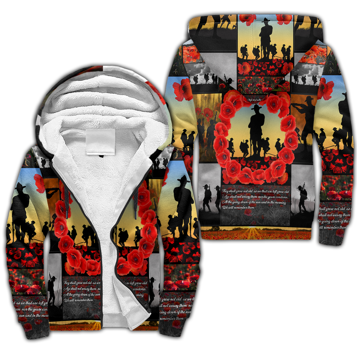 Premium Unisex Hoodie Remember Anzac Day ML