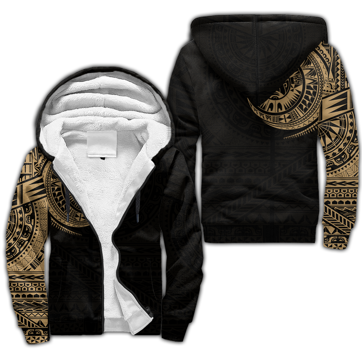 New Zealand Maori Tattoo Unisex Deluxe Hoodie ML
