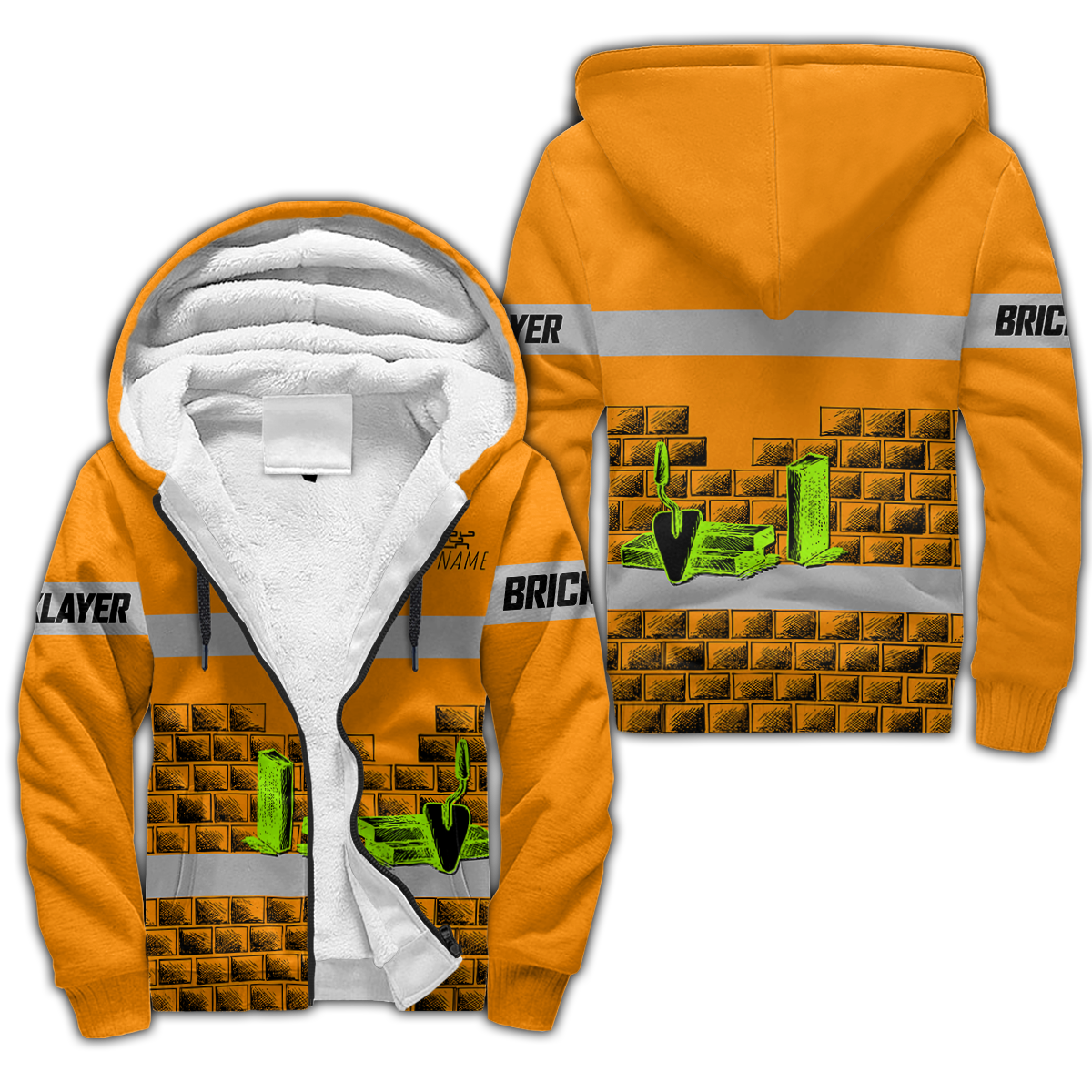 Premium Unisex Hoodie Customize Bricklayer Safety No9 ML