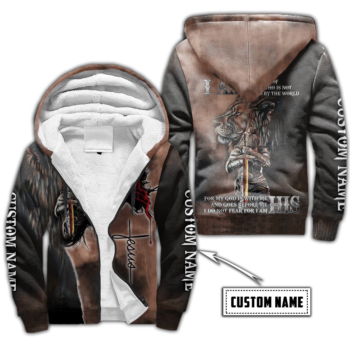 Premium Unisex Hoodie 3D All Over Printed Easter Day Christian Jesus Custom Name No16 ML