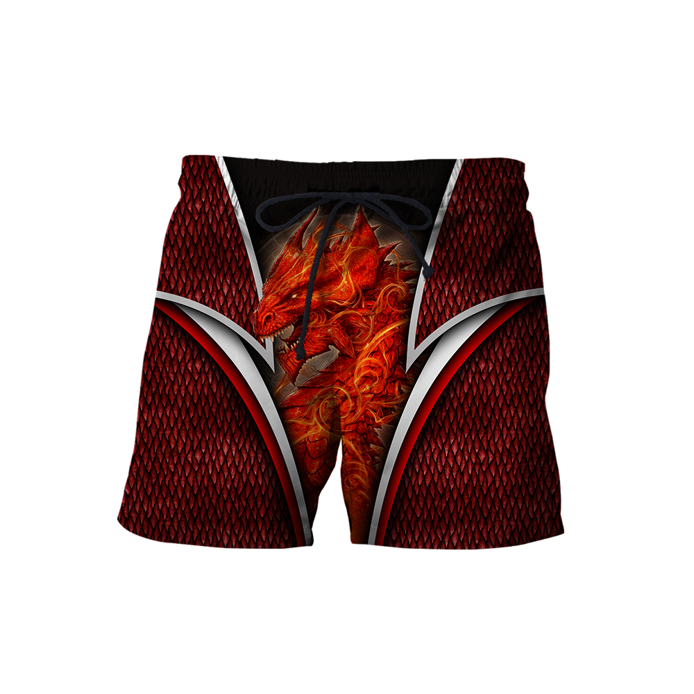 Premium Red Fire Dragon All Over Printed Shirts For Men And Women MEI