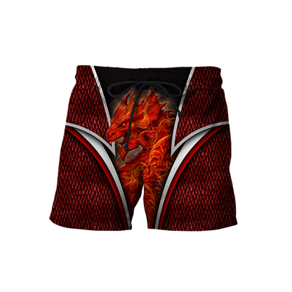 Premium Red Fire Dragon All Over Printed Shirts For Men And Women MEI