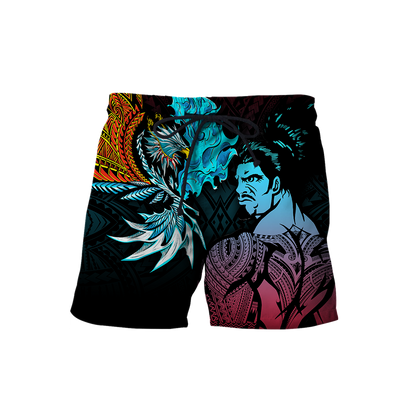 Amazing Polynesian Warrior 3D Tattoo Unisex Deluxe Hoodie ML