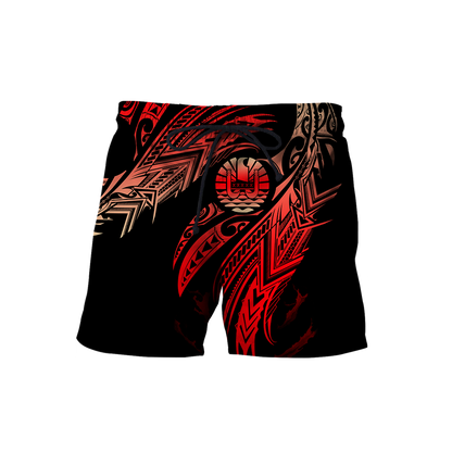 Amazing Tahiti Polynesian Tattoo 3D Tattoo Unisex Deluxe Hoodie ML