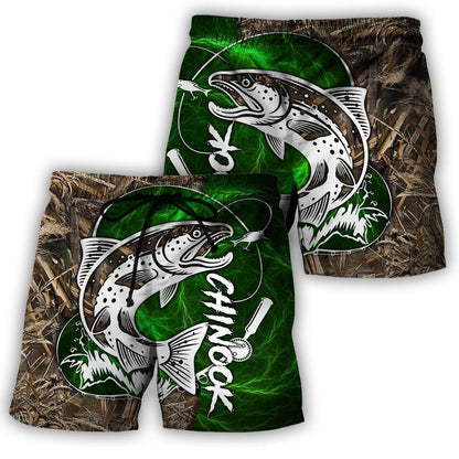Chinook Fishing Salmon camo all over printed shirts for men and women green color TR040102 - Amaze Style™-Apparel