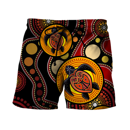 Aboriginal Australia Indigenous Turtles Painting Art shirts for men and women