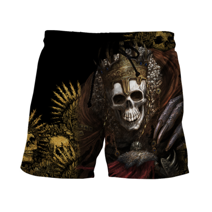Unique Unisex All Over Printed King Skull Shirts MEI