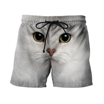 White Cat face hair premium hoodie sweatshirt cover