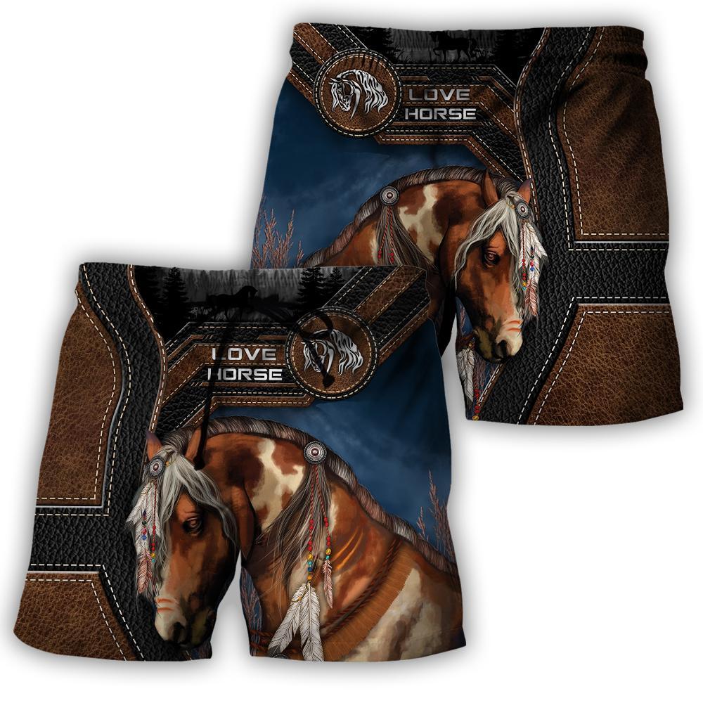 Love Beautiful Horse 3D All Over Printed Shirts TR1305201 - Amaze Style™-Apparel