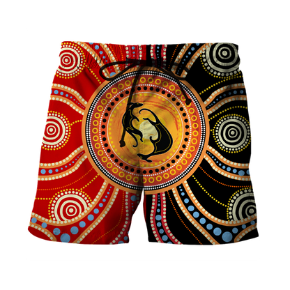 Aboriginal Kangaroo Australia Indigenous Painting Art shirts for men and women