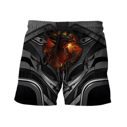 3D Tattoo and Dungeon Dragon Hoodie HAC101202-Apparel-NM-Shorts-S-Vibe Cosy™