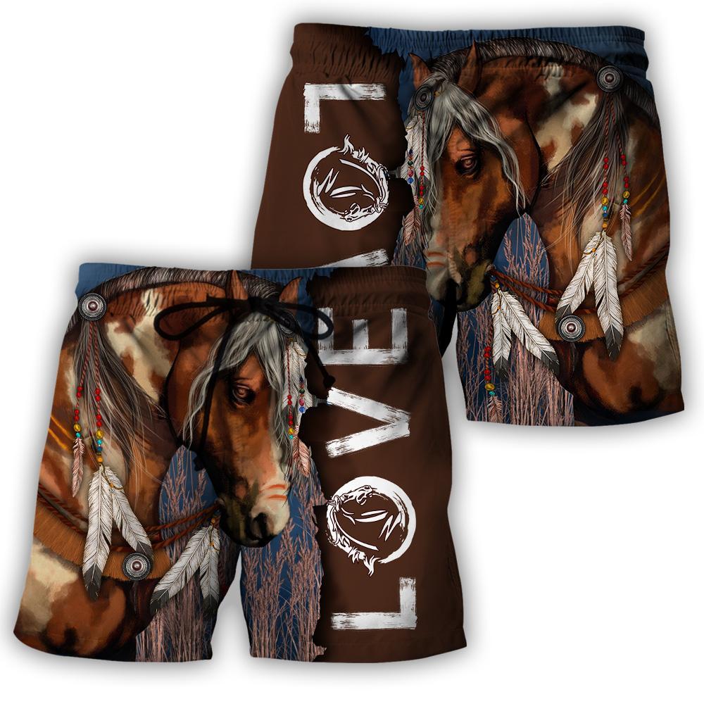 Love Horse 3D All Over Printed Shirts For Men And Women TR2204201 - Amaze Style™-Apparel