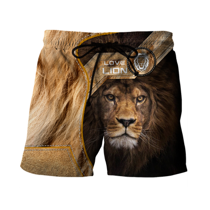 Love Lion 3D all over printed shirts  for men and women