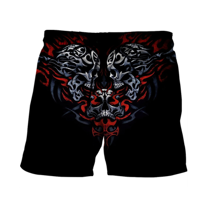 Premium Unisex All Over Printed Confronting Skulls Shirts MEI