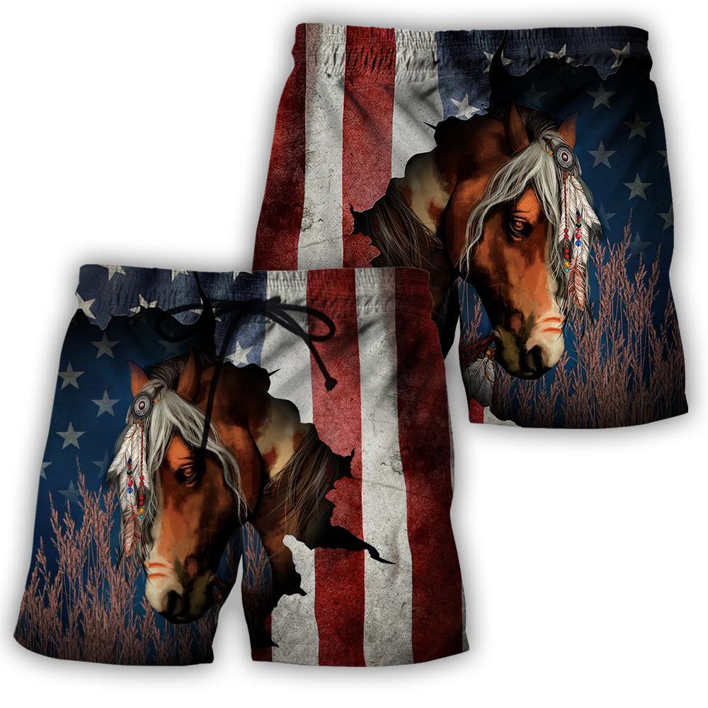 Love Beautiful Horse 3D All Over Printed Shirts TR0805201 - Amaze Style™-Apparel