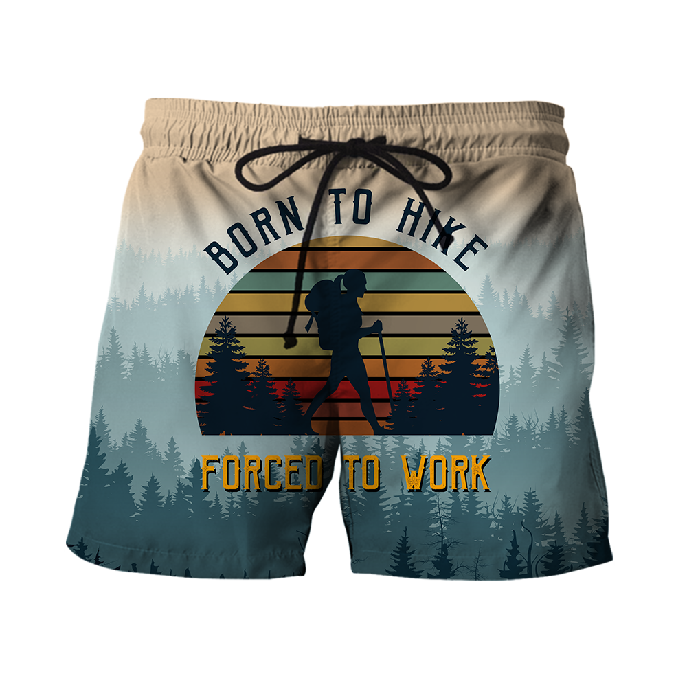 Hiking trails open Born to hike 3D all over printed shirts