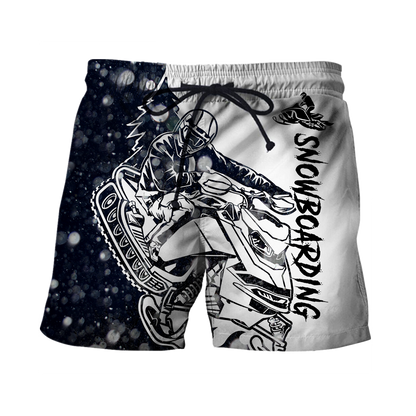 Snowboarding 3D All Over Printed shirt & short for men and women PL
