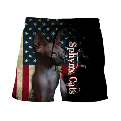 American Sphynx cat 3D printed shirts for men and women