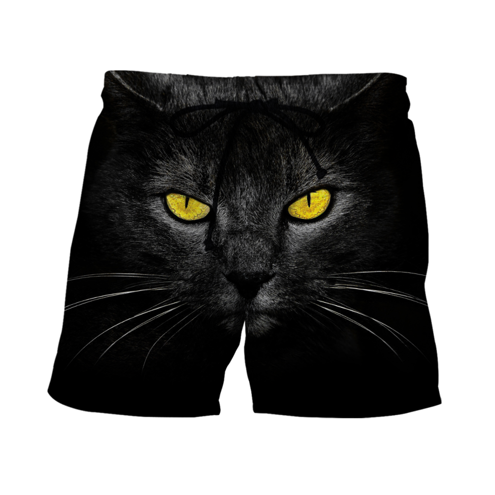 Love Black Cat cover face hair 3D all over shirts