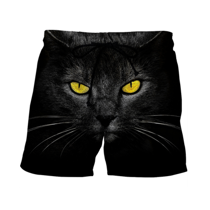 Love Black Cat cover face hair 3D all over shirts