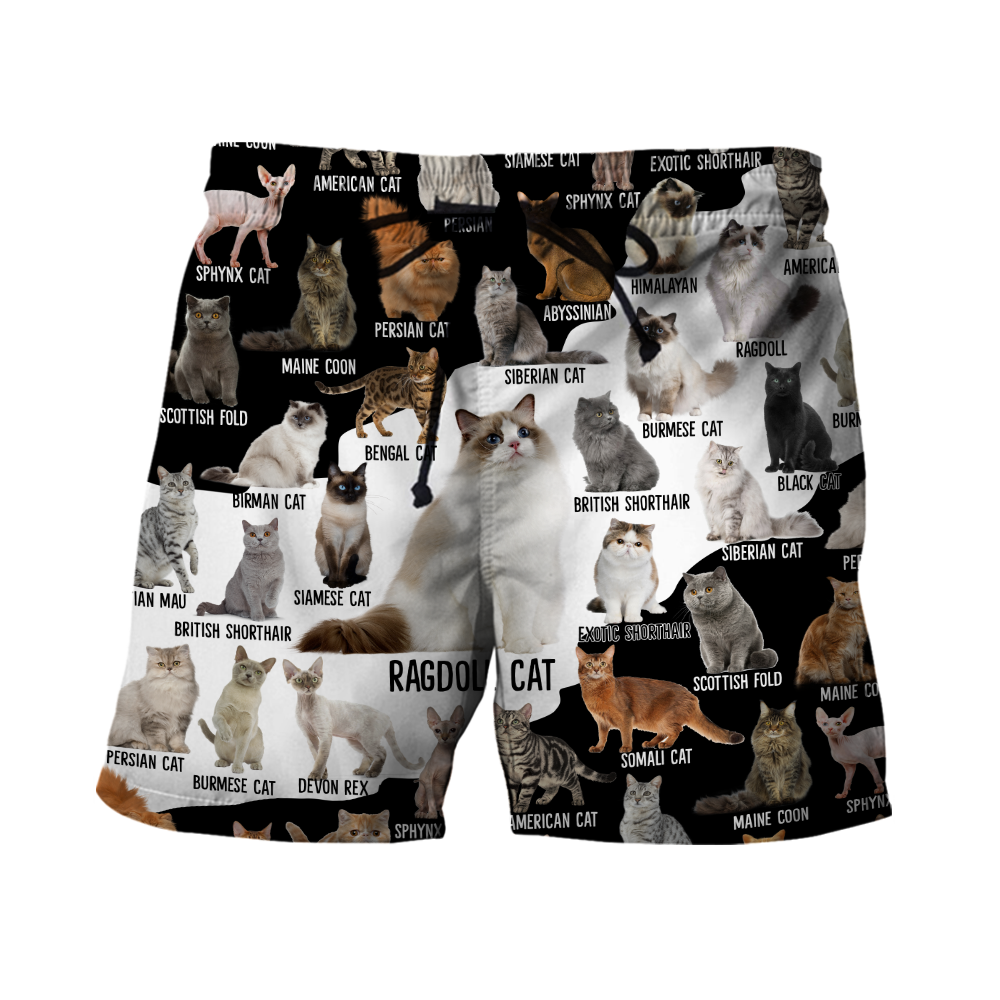 Love Cat Breeds World line premium hoodie sweatshirt