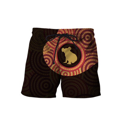 Australia In My Heart Aboriginal Tattoo Koala Hoodie Yellow AZ200201 - Amaze Style™-Apparel