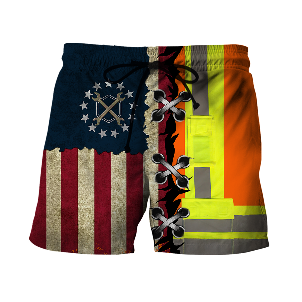 Personalized Mechanic American Flag Hoodie Shirt for Men and Women TN