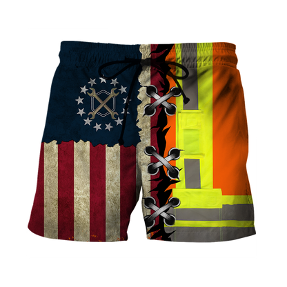 Personalized Mechanic American Flag Hoodie Shirt for Men and Women TN