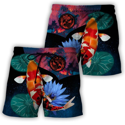 Koi Fishing on lotus 3D all over printing shirts for men and women TR110201 - Amaze Style™-Apparel