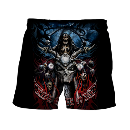 Ride free or die 3D All Over Printed Shirts and short for Men and Women PL