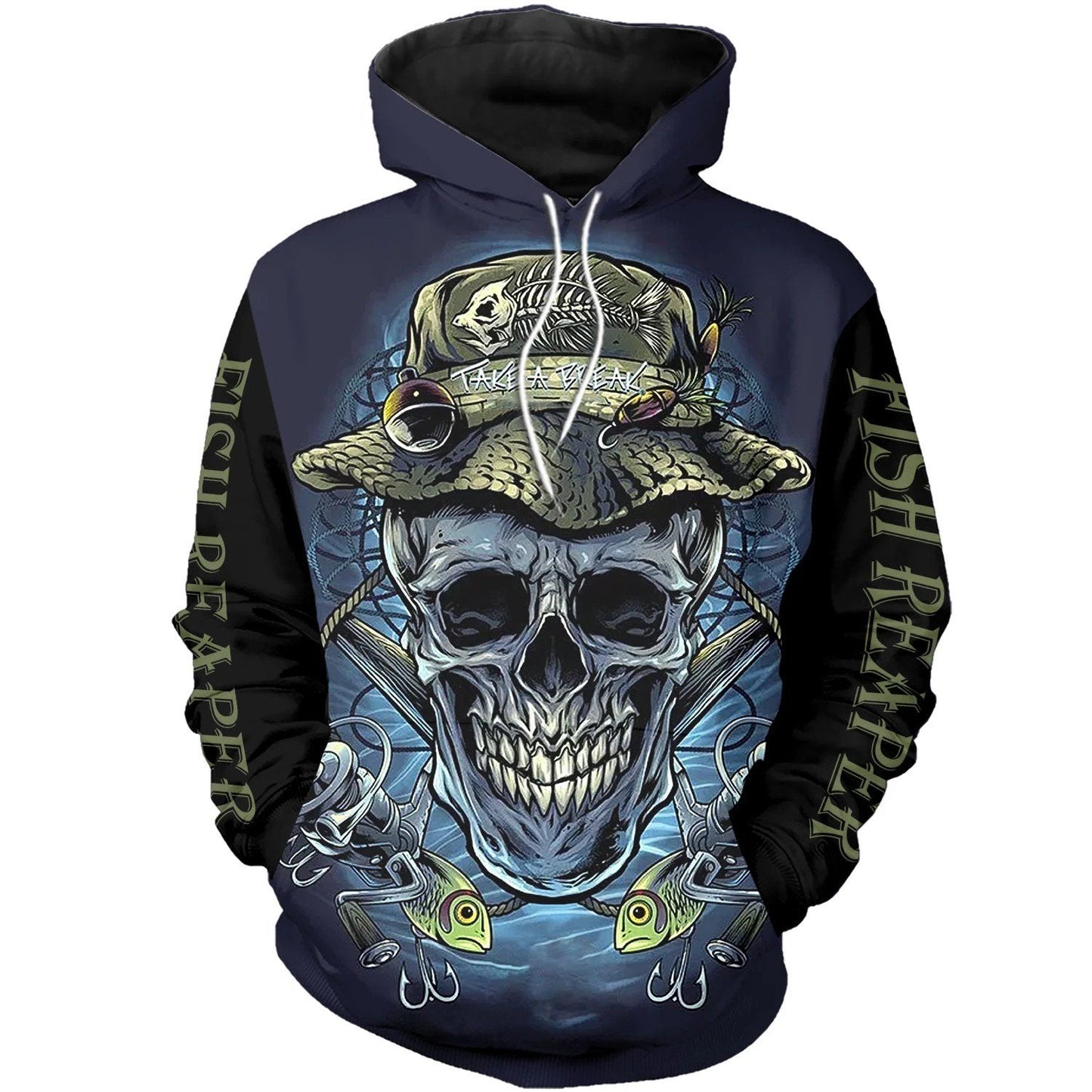 SKULL FISHERMAN 3D ALL OVER PRINTED SHIRTS HC4402 - Amaze Style™-Apparel