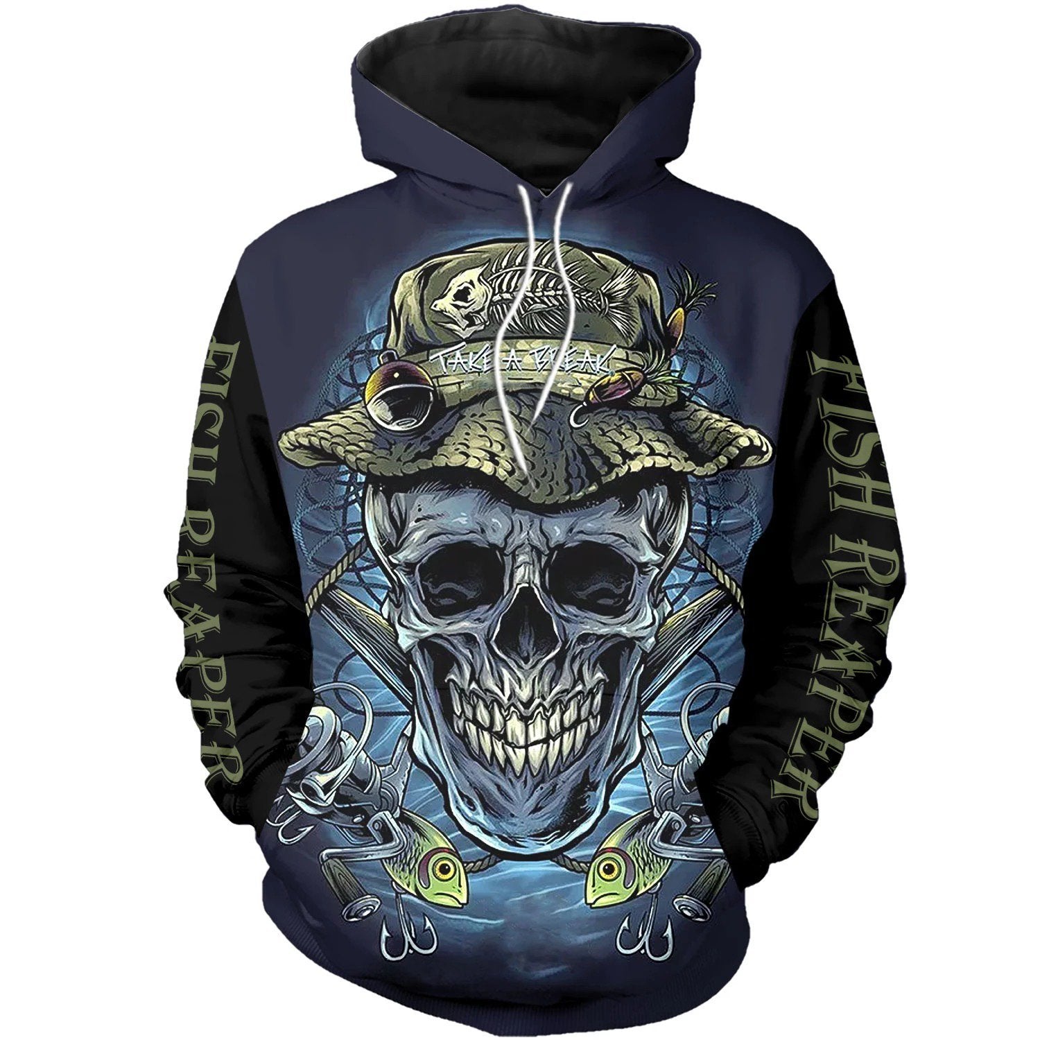 SKULL FISHERMAN 3D ALL OVER PRINTED SHIRTS HC4402 - Amaze Style™-Apparel