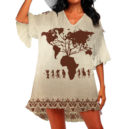 African Girl No 1 Swimsuit Cover Up NTN07032001