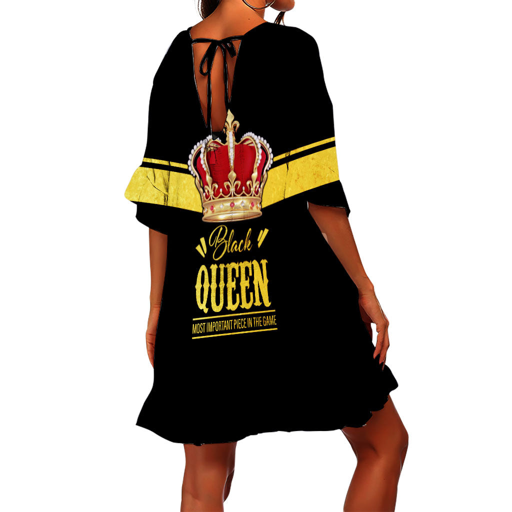 African Culture  Black King Swimsuit Cover Up ML