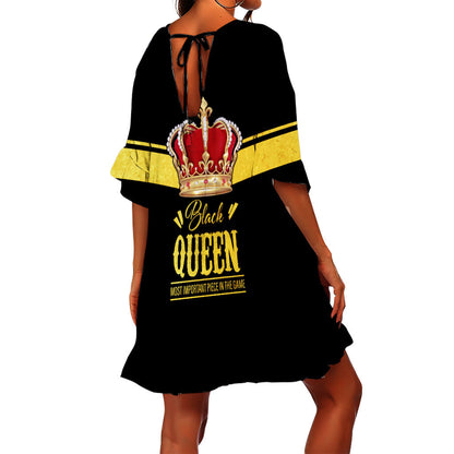 African Culture  Black King Swimsuit Cover Up ML