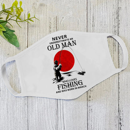 Fishing Face Mask White HC