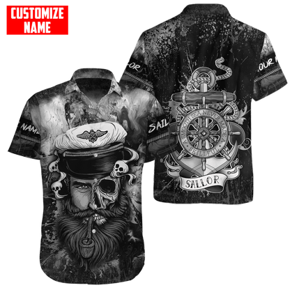 Customized name A Smooth Sea Never Made A Skillful Sailor 3D Printed Shirts