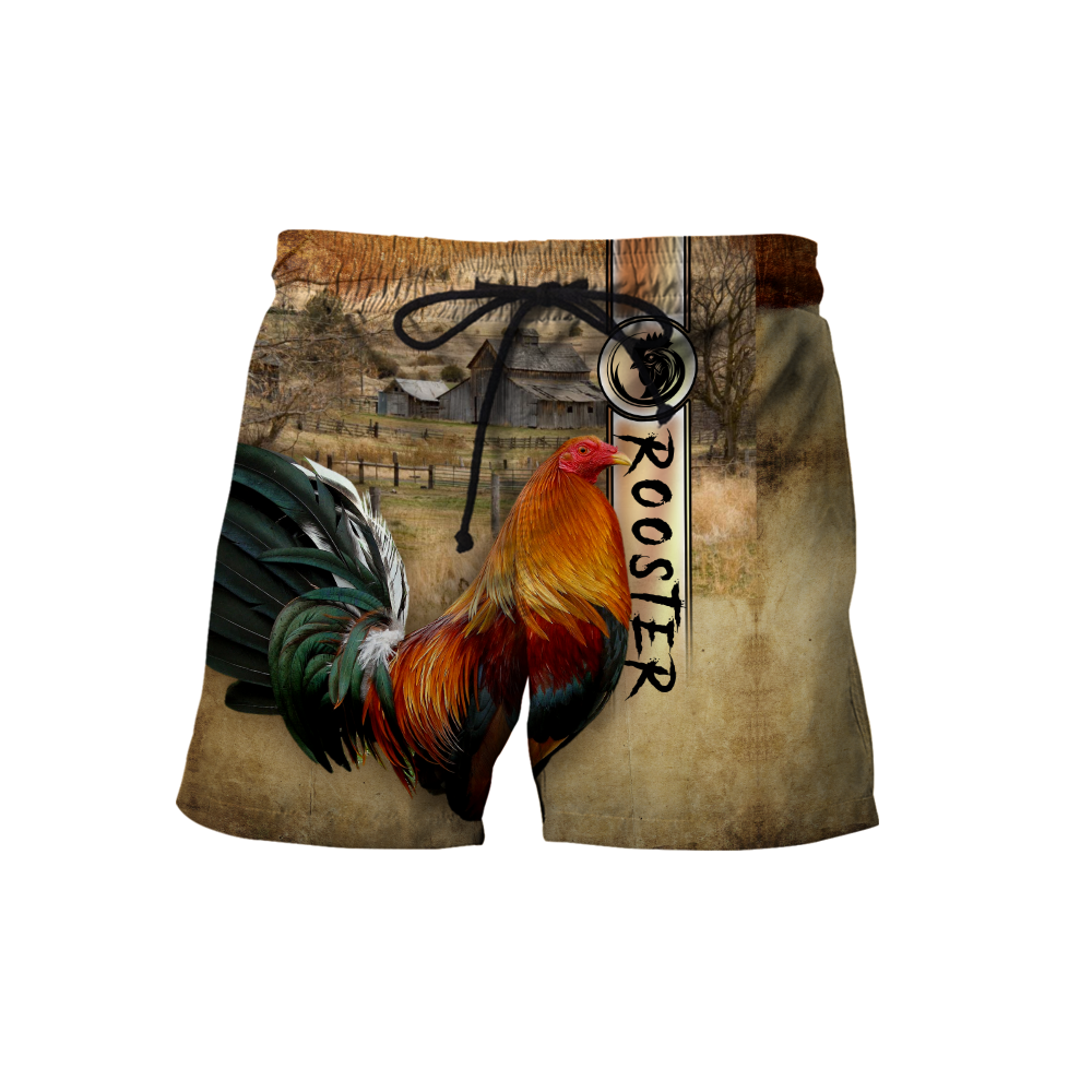 Personalized Mexican Rooster T-shirt and Short 3D All Over Printed TNA22042108
