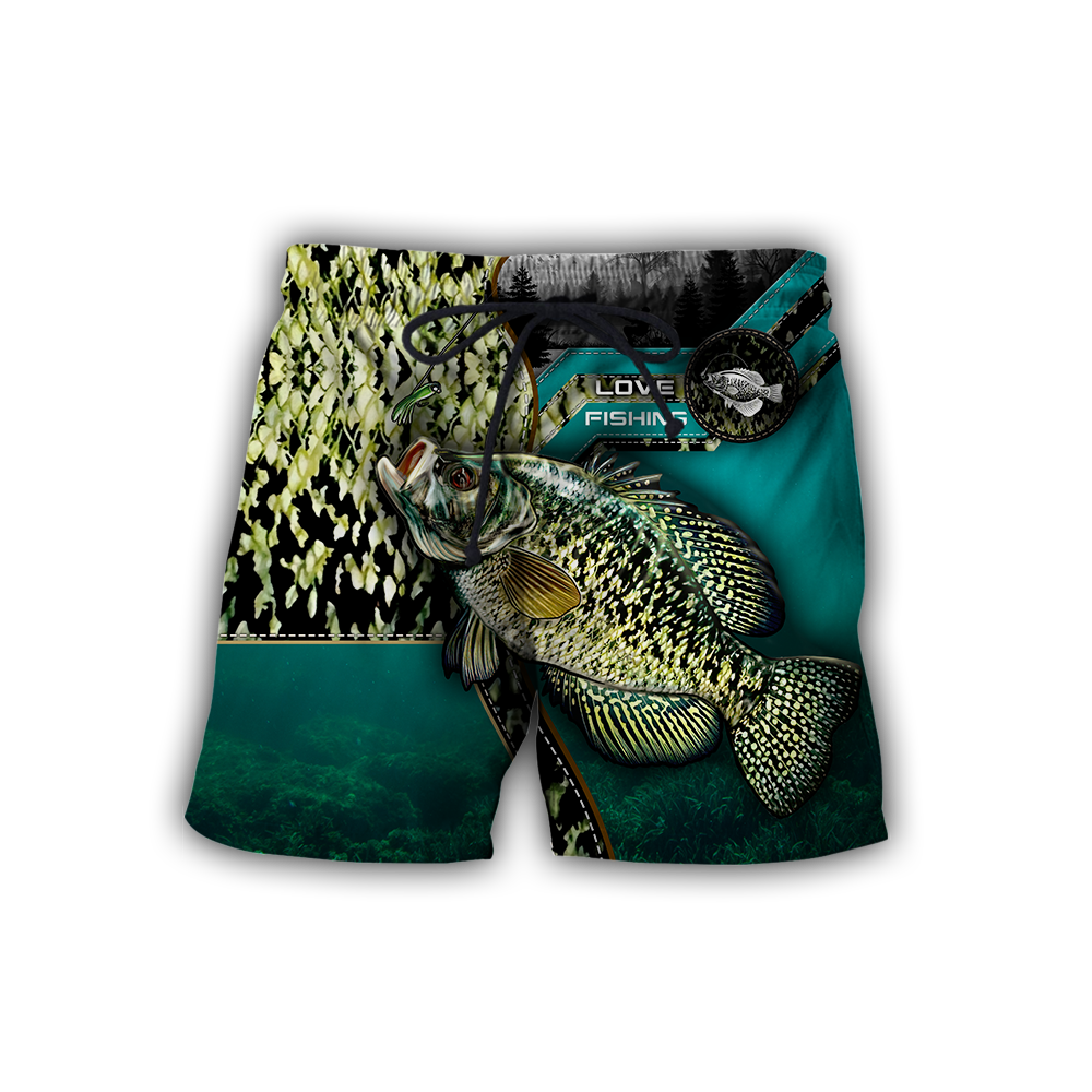 Custom name Crappie Master Fishing camo 3D print shirts