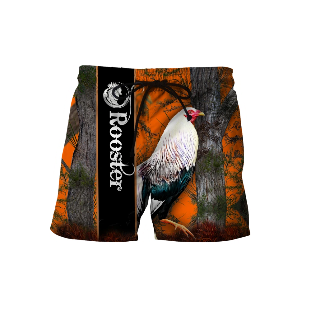 Premium White Rooster Camo 3D All Over Printed Unisex Shirts