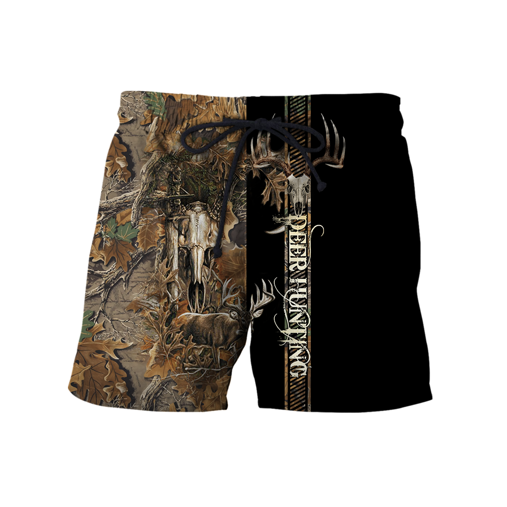 Premium Deer Hunting for Hunter Brown Camo 3D Printed Unisex Shirts