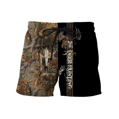 Premium Deer Hunting for Hunter Brown Camo 3D Printed Unisex Shirts