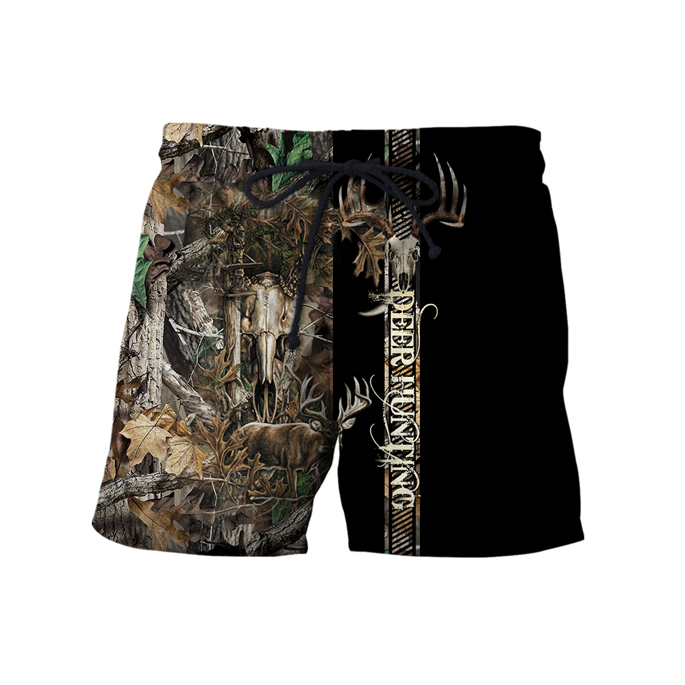 Premium Deer Hunting for Hunter Camo Forest 3D Printed Unisex Shirts